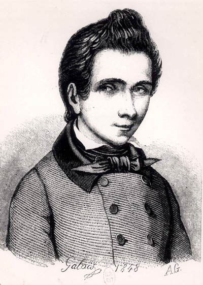 Evariste Galois, 1848 by Alfred Galois